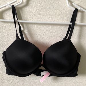 PINK Black Push Up Bra